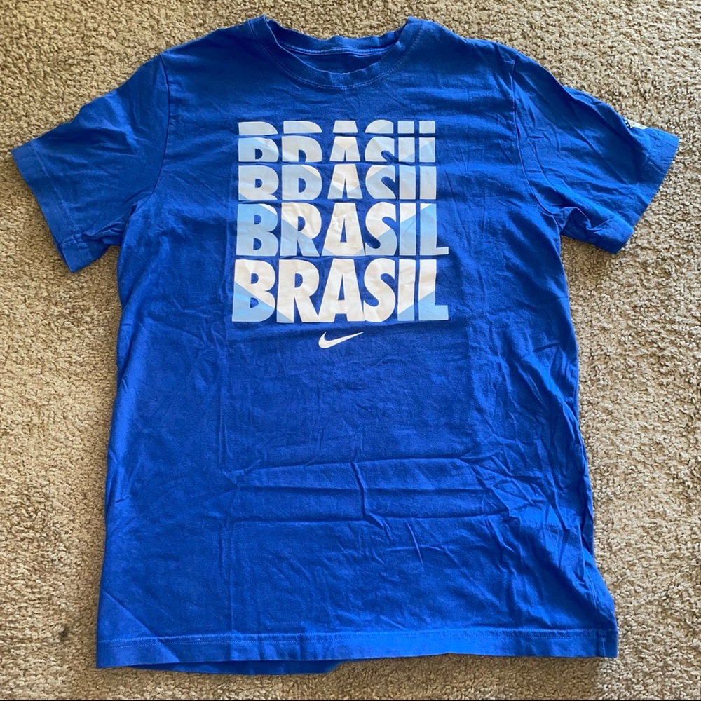 Men’s Nike Brasil Futbol/Soccer CBF Slim Fit Short Sleeve T-shirt Size XL
